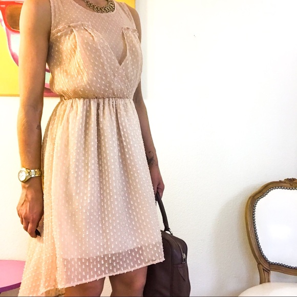Zara Dresses & Skirts - ZARA Nude High Low Dress